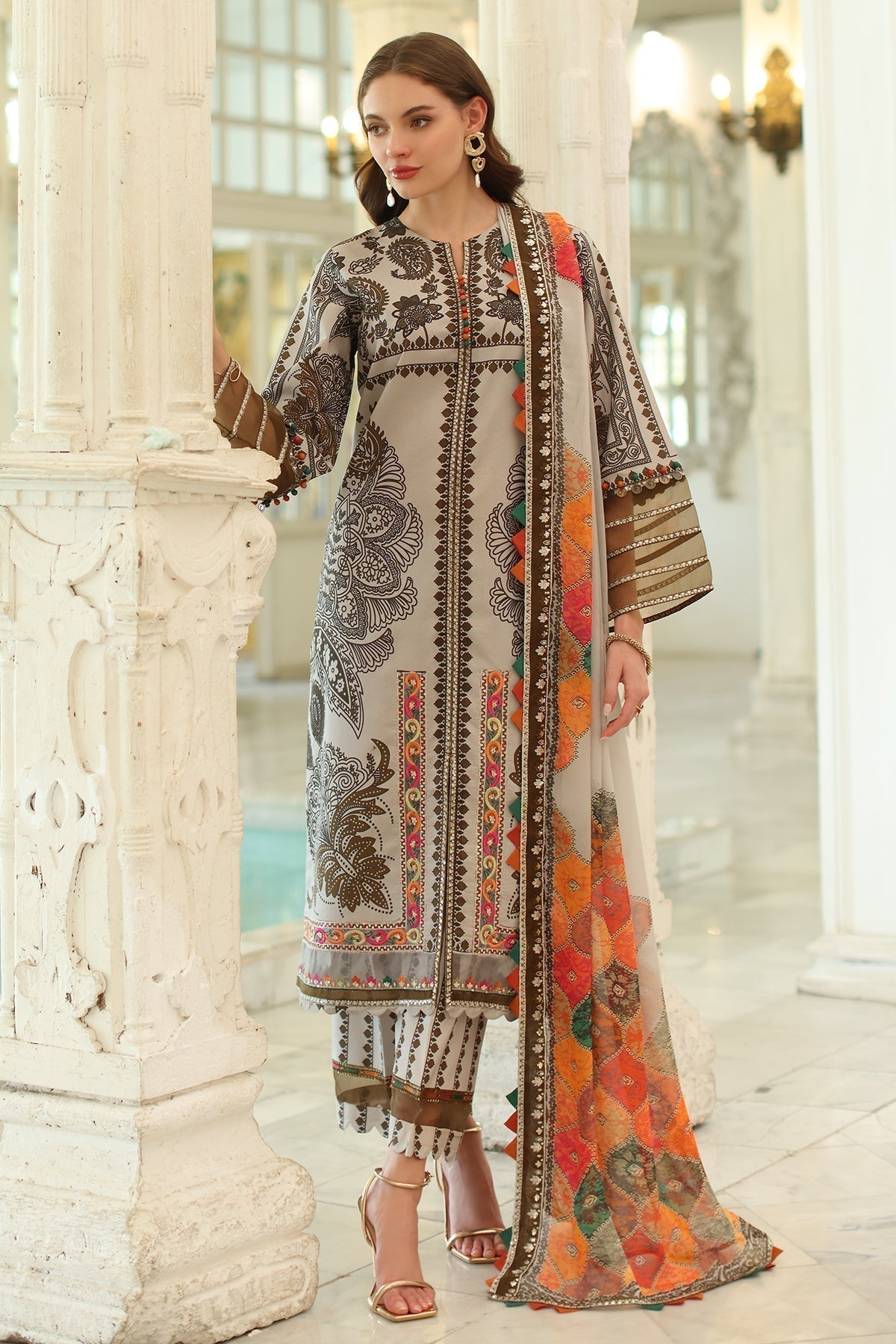 Charizma | Aniq Lawn Collection | AN5-08 - House Of Hania