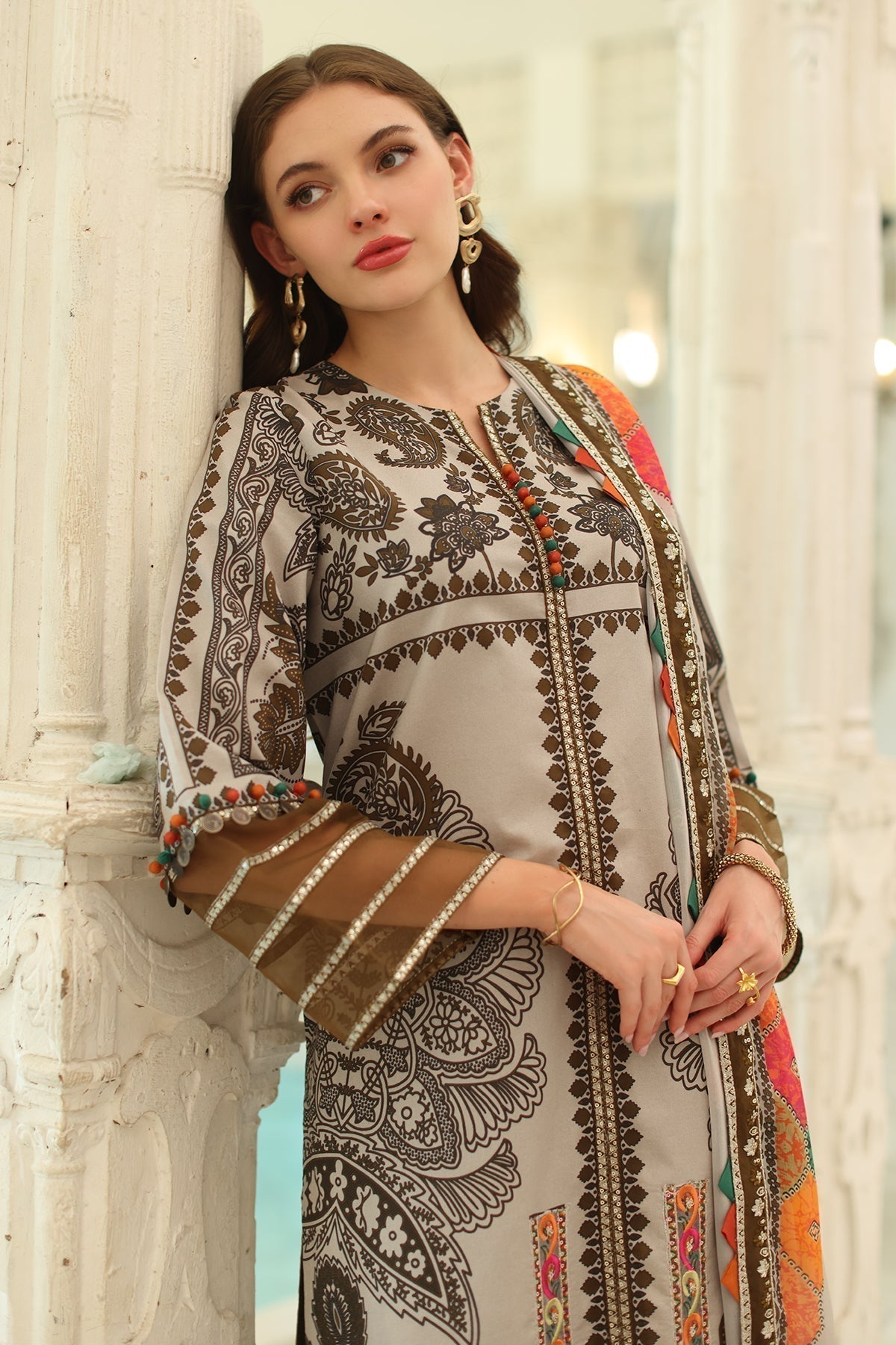 Charizma | Aniq Lawn Collection | AN5-08 - House Of Hania
