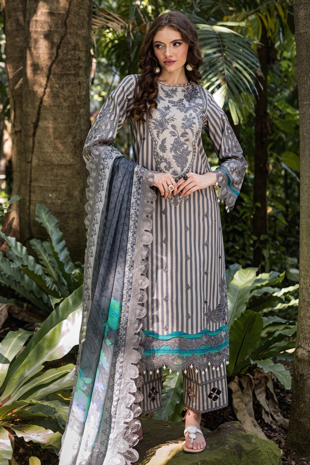 Charizma | Naranji Lawn | CN5-05 - House Of Hania