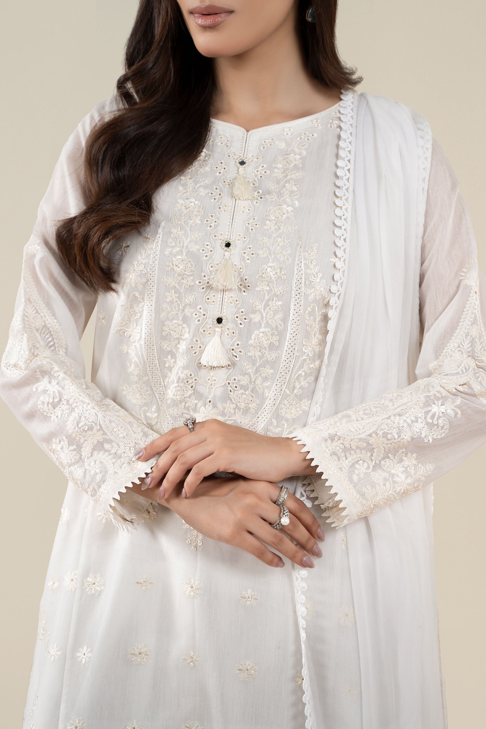 Maria B | Pre Fall 25 | Paper Cotton Suit 07