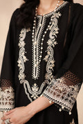 Maria B | Pre Fall Dresses | 3 Piece Embroidered Dobby Suit Black3