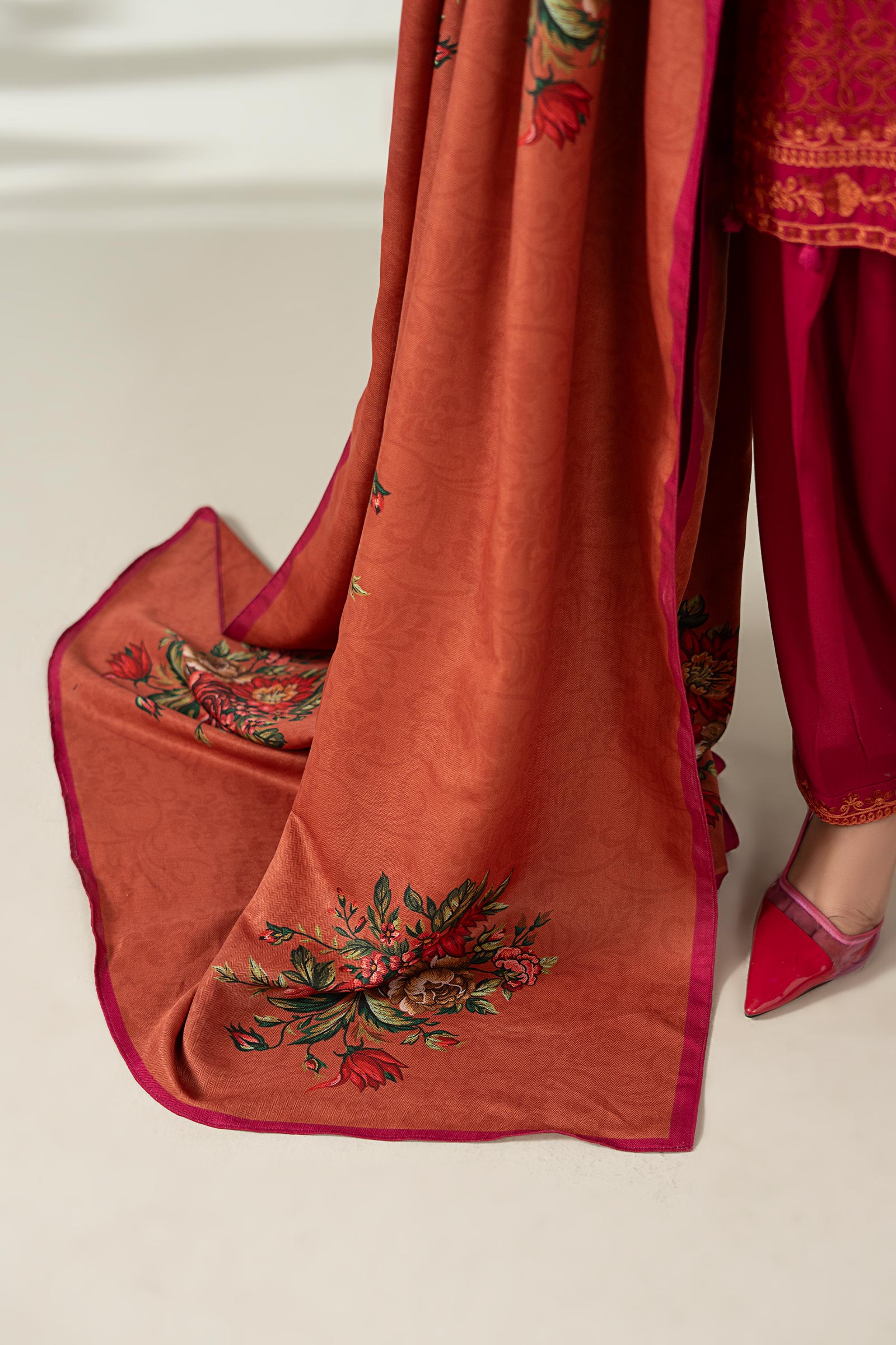 Maria B | Luxury Winter Pret 25 | DW-W25-46-Hot Pink