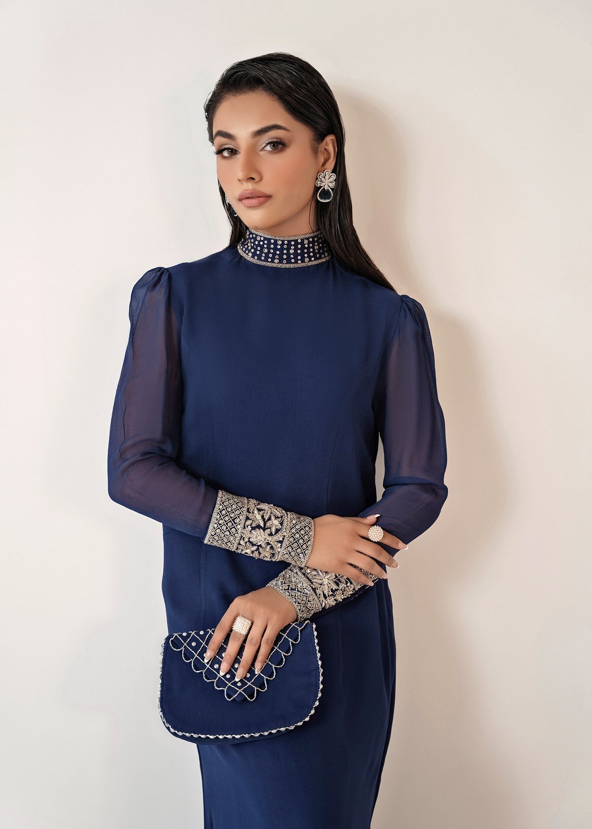 Dastoor | Euphoria Luxury Pret 24 | Azure - House Of Hania