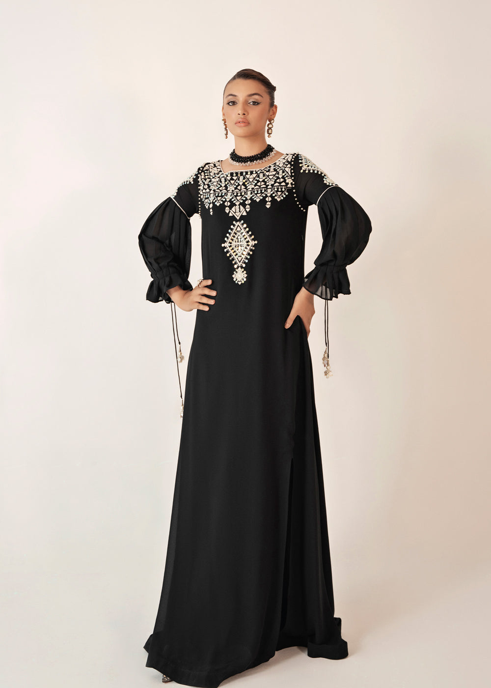 Dastoor | Euphoria Luxury Pret 24 | Noir - House Of Hania