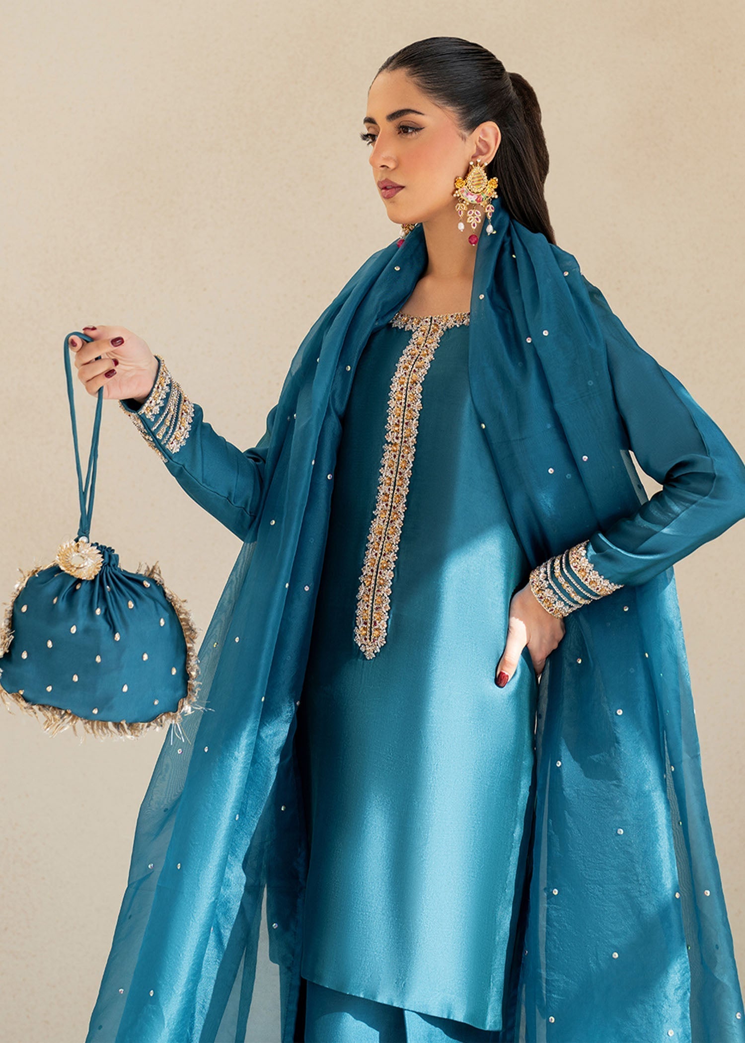 Dastoor | Maahi Luxury Pret 25 | ELISA - House Of Hania