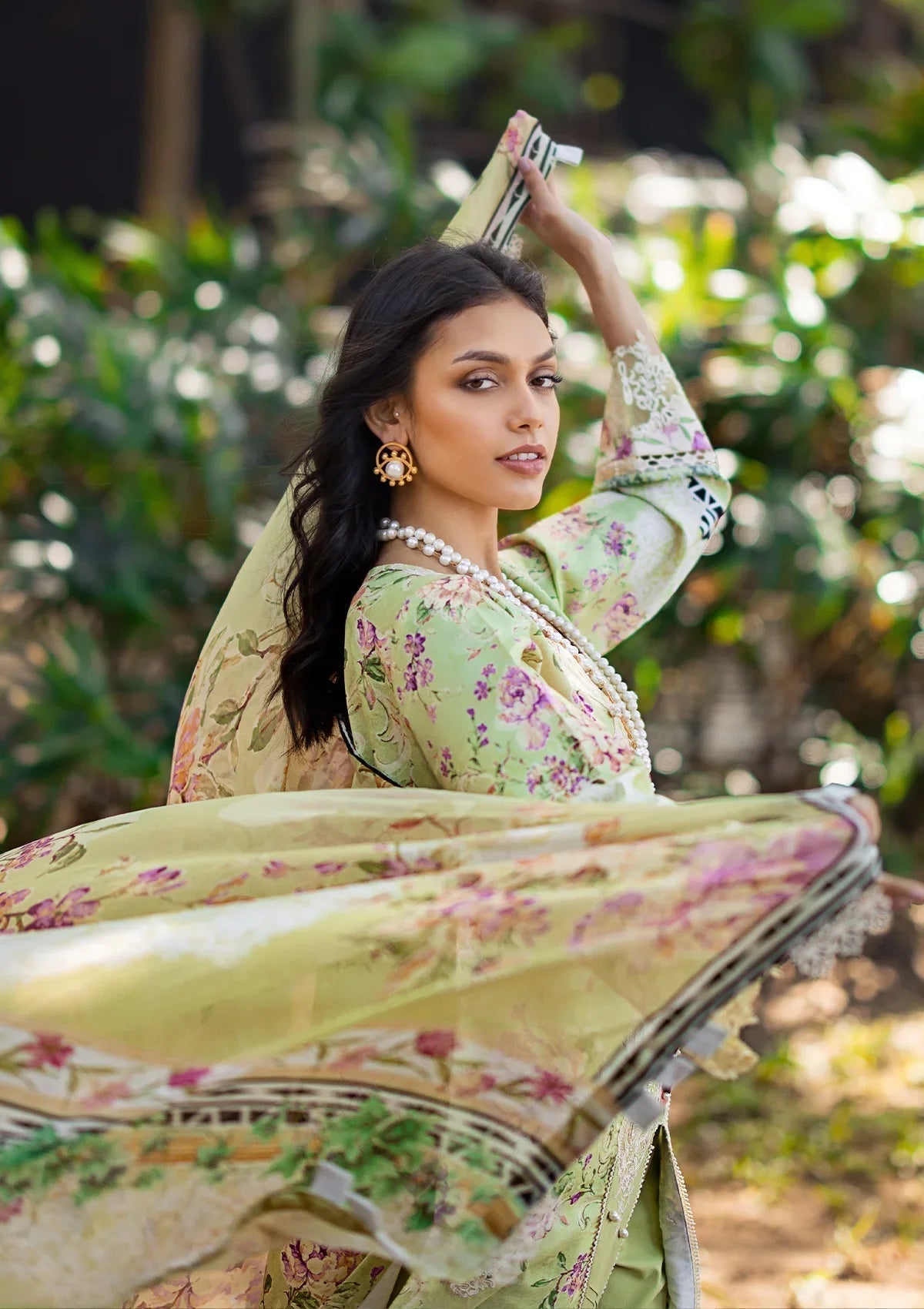 ELAF Signature Embroidered Lawn 3Pc Suit ESL-03B CLARISSE - House Of Hania