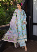ELAF Signature Embroidered Lawn 3Pc Suit ESL-05A STARLIT HARMONY - House Of Hania