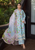 ELAF Signature Embroidered Lawn 3Pc Suit ESL-05A STARLIT HARMONY - House Of Hania