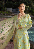 ELAF Signature Embroidered Lawn 3Pc Suit ESL-06B MAJESTIC NOVA - House Of Hania