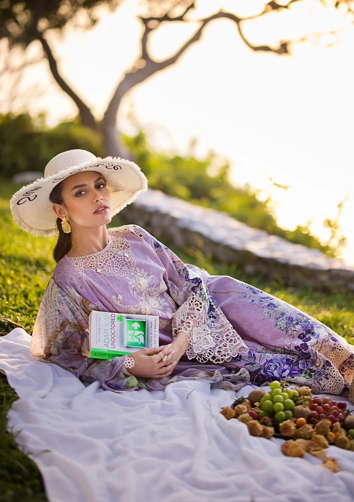 ELAF Signature Embroidered Lawn Unstitched 3Pc Suit ESL-07A CUPID - House Of Hania