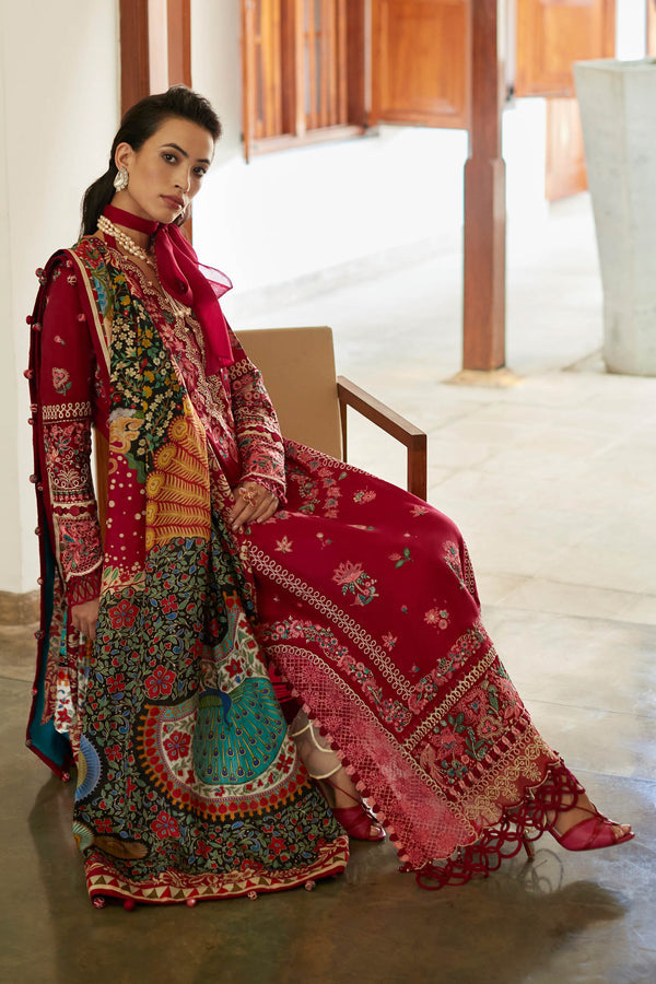 ELAN-AALIA (EL23-08 A)-LAWN COLLECTION'23 - House Of Hania