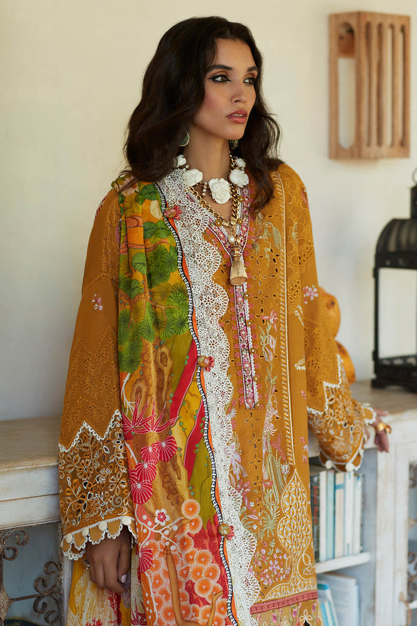 ELAN-IVANA (EL23-06 A)-LAWN COLLECTION'23 - House Of Hania