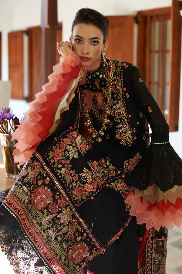 ELAN-NYSA (EL23-02 A)-LAWN COLLECTION'23 - House Of Hania