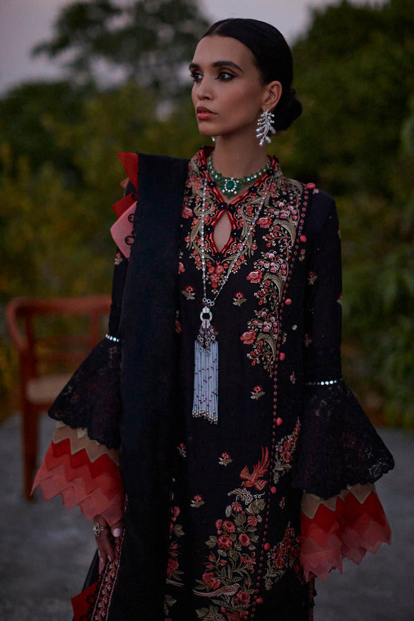 ELAN-NYSA (EL23-02 A)-LAWN COLLECTION'23 - House Of Hania