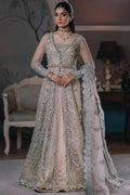 ELAN Wedding Festive Embroidered Net 3Pc Suit EC2-23-02 - House Of Hania