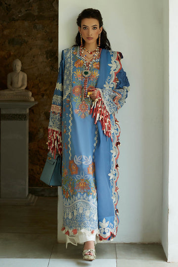 ELAN-ZIVA (EL23-03 B)-LAWN COLLECTION'23 - House Of Hania
