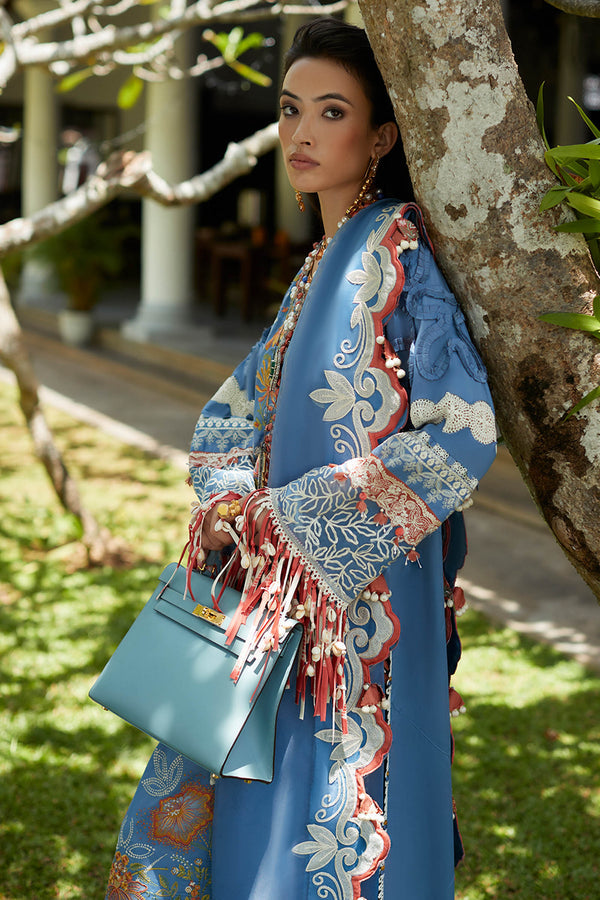 ELAN-ZIVA (EL23-03 B)-LAWN COLLECTION'23 - House Of Hania