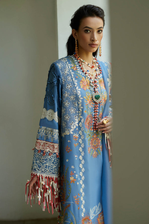 ELAN-ZIVA (EL23-03 B)-LAWN COLLECTION'23 - House Of Hania
