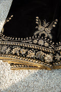 EMBROIDERED VELVET SHAWL VS-24 - House Of Hania