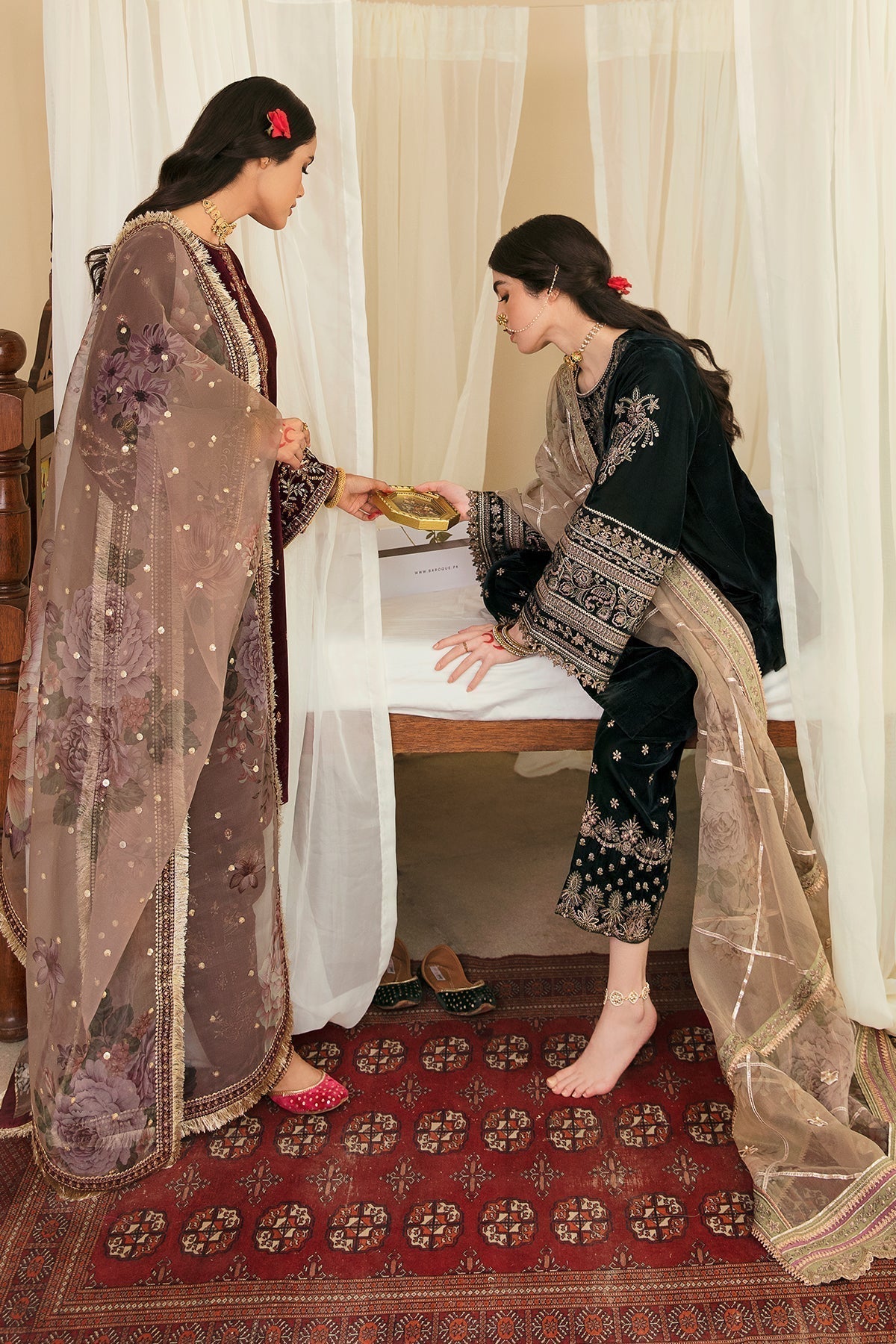 EMBROIDERED VELVET UF-250 - House Of Hania