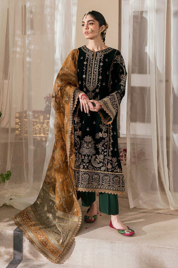 EMBROIDERED VELVET UF-255 - House Of Hania
