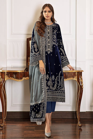 EMBROIDERED VELVET UF 41 - House Of Hania
