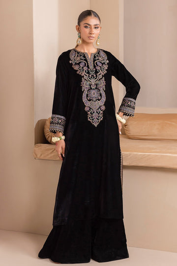 EMBROIDERED VELVET UF-426 - House Of Hania