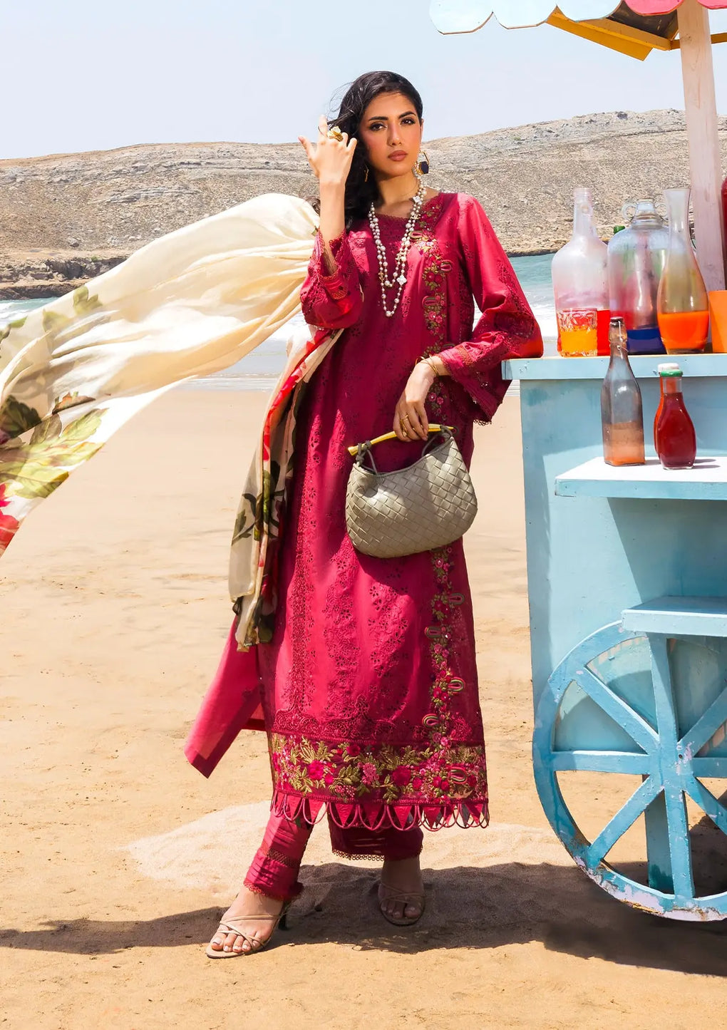 Elaf Premium | Hai Kuch Festive Lawn 24 | EHK-05 Naaz - House Of Hania