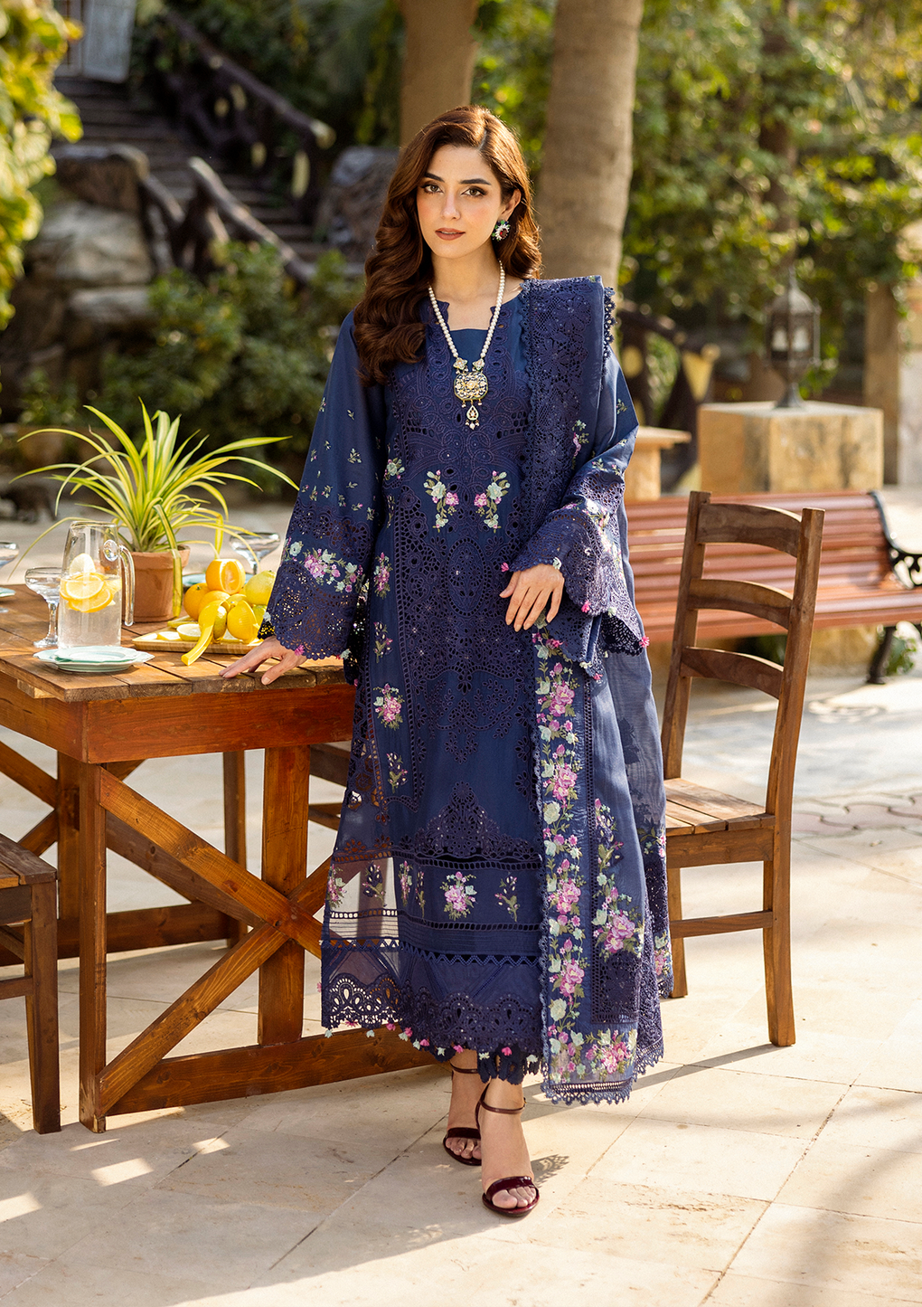 Elaf Premium | Luxury Lawn 25 | ELM-06 NEELAM - House Of Hania