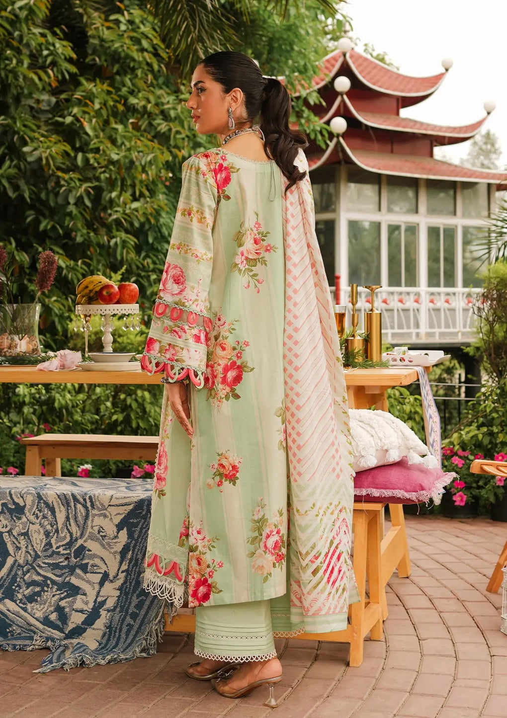 Elaf Premium | Printed Collection 24 | EEP-05A - Mint To Be - House Of Hania