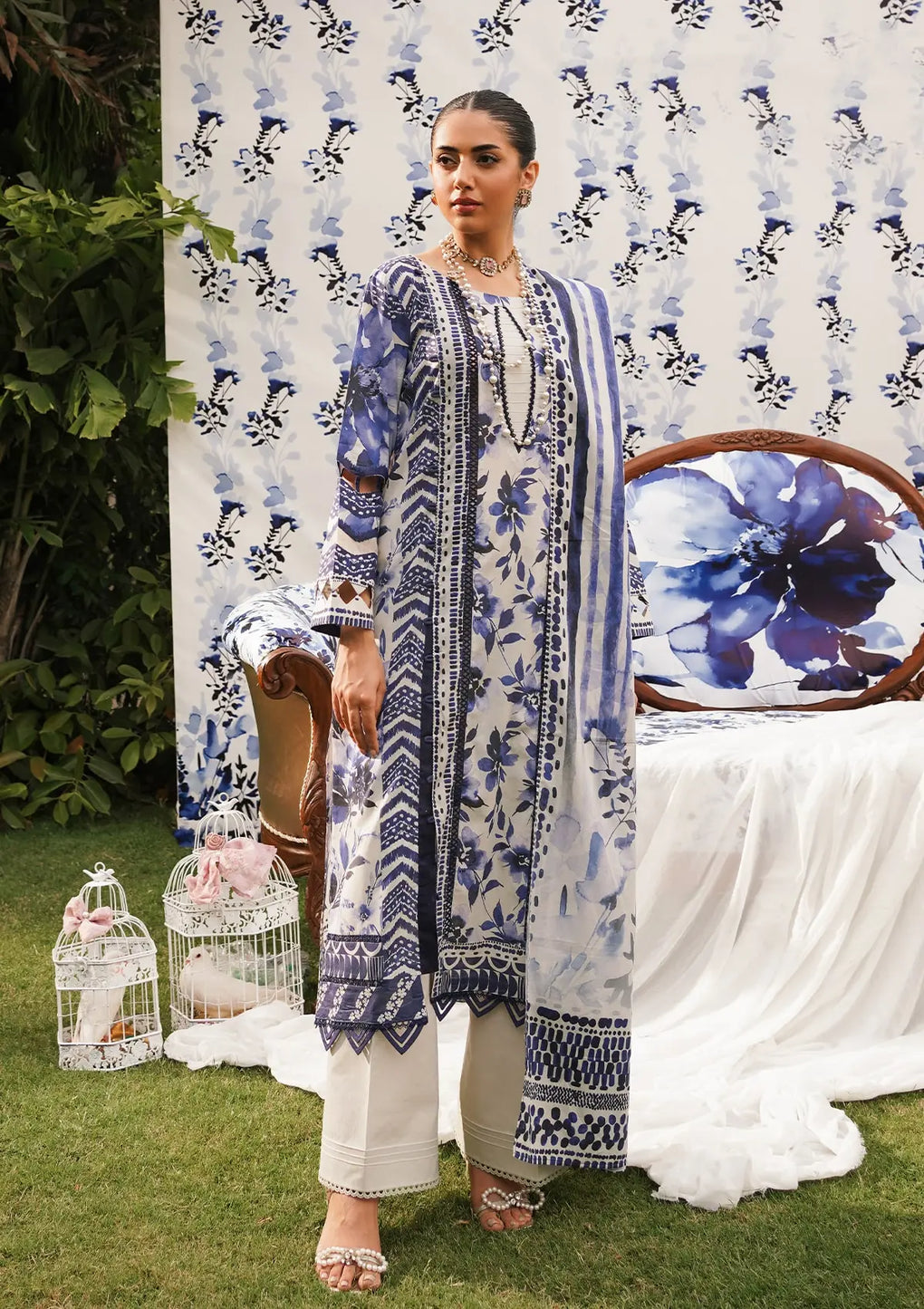 Elaf Premium | Printed Collection 24 | EEP-07A - Shadow Sisters - House Of Hania