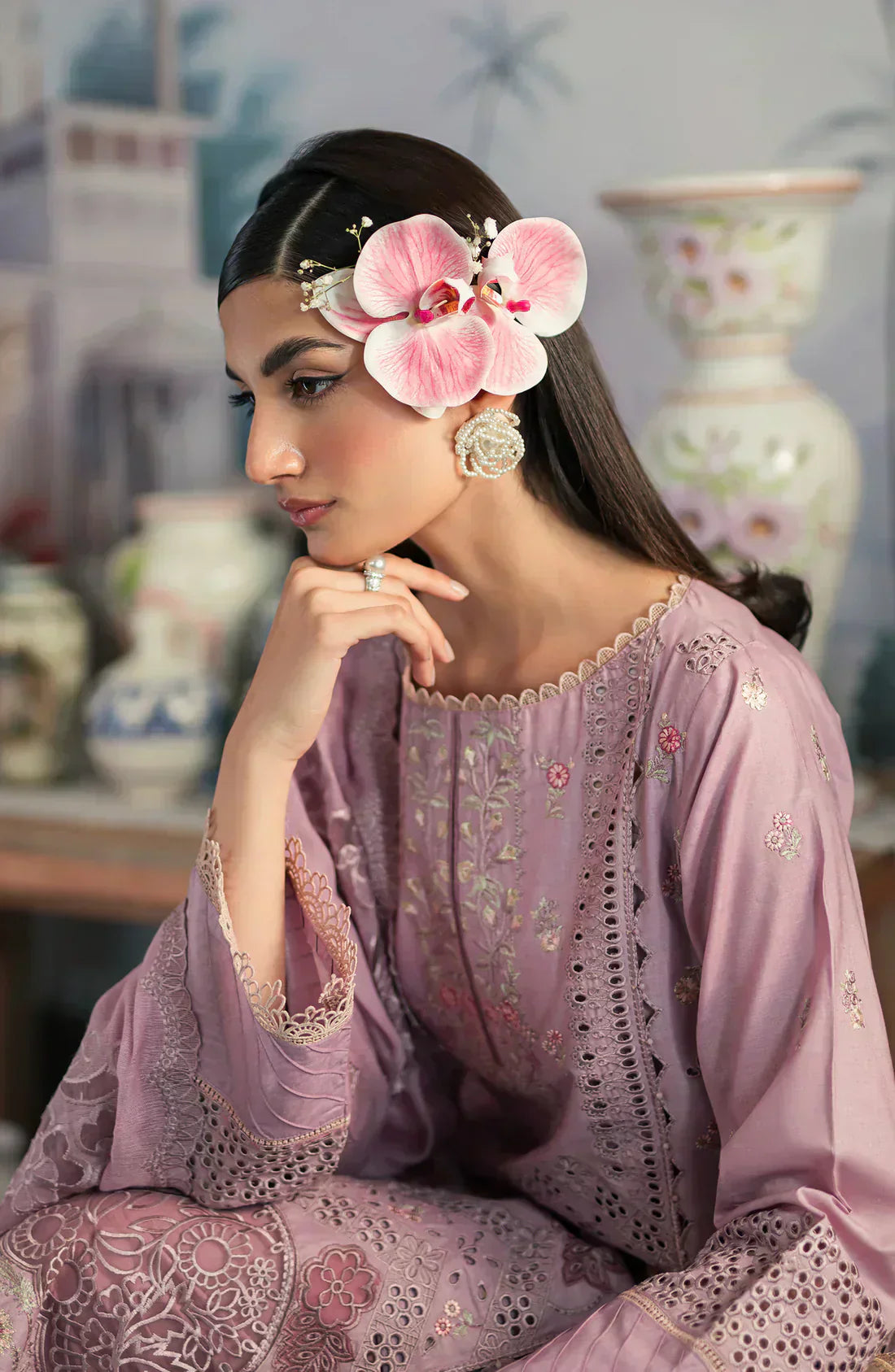 Emaan Adeel | Ayra Luxury Lawn 24 | AR-03 - House Of Hania