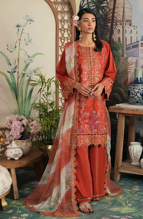 Emaan Adeel | Ayra Luxury Lawn 24 | AR-08 - House Of Hania
