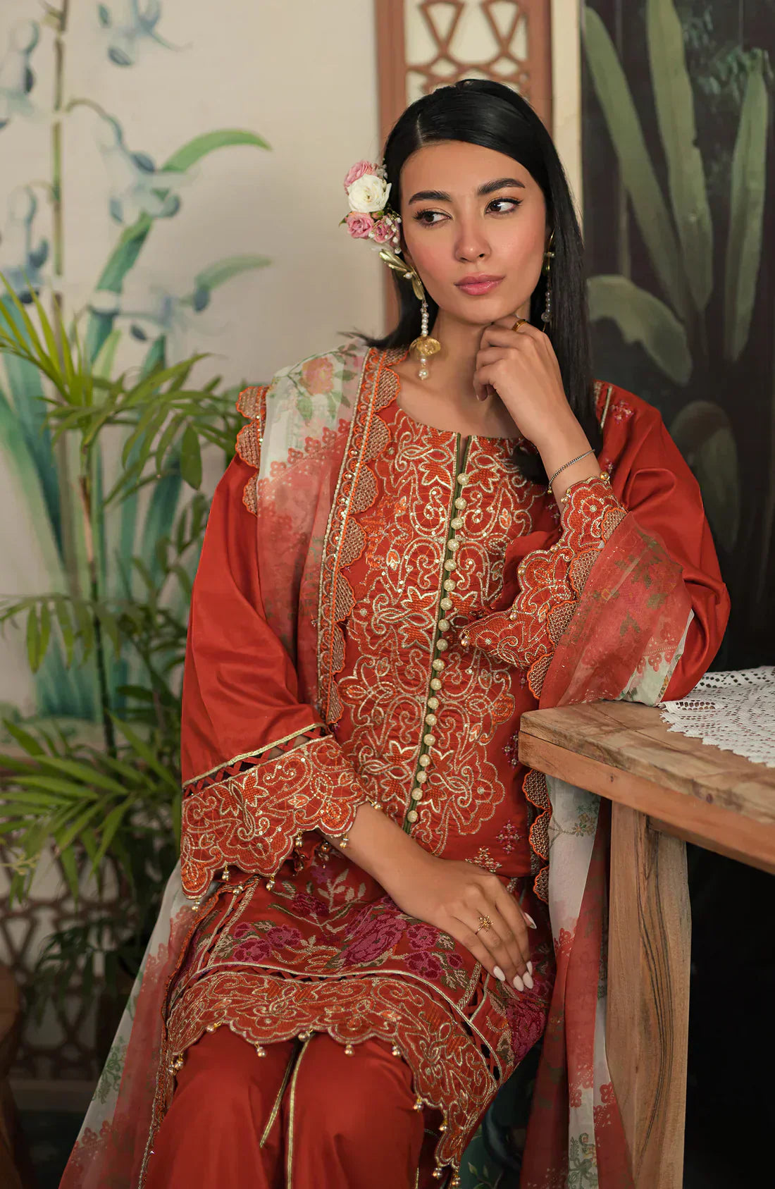 Emaan Adeel | Ayra Luxury Lawn 24 | AR-08 - House Of Hania