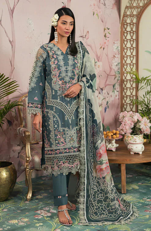 Emaan Adeel | Ayra Luxury Lawn 24 | AR-09 - House Of Hania