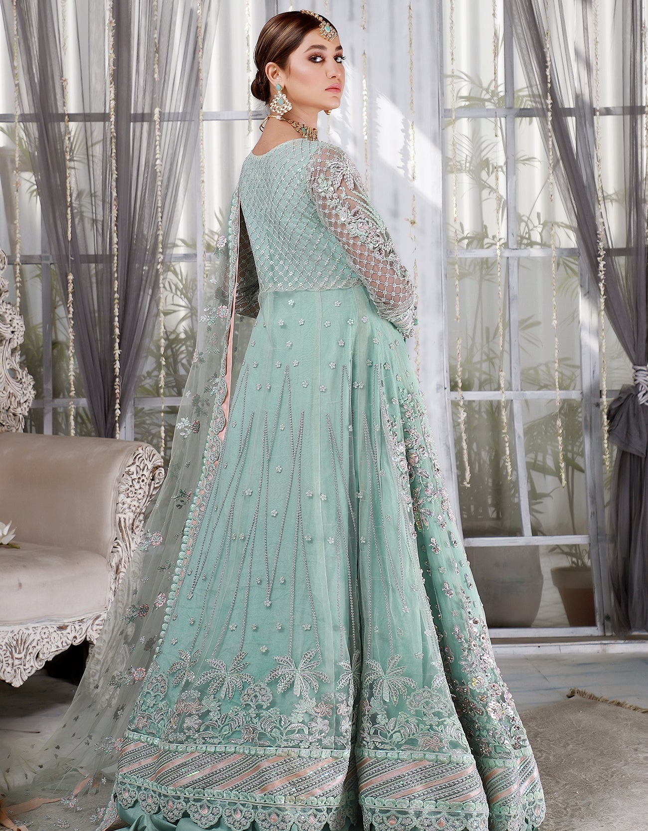 Emaan Adeel - Ice Blue - House Of Hania