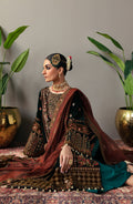 Emaan Adeel Makhmal Embroidered Velvet 3Pc Suit MK-06 VERSHA - House Of Hania