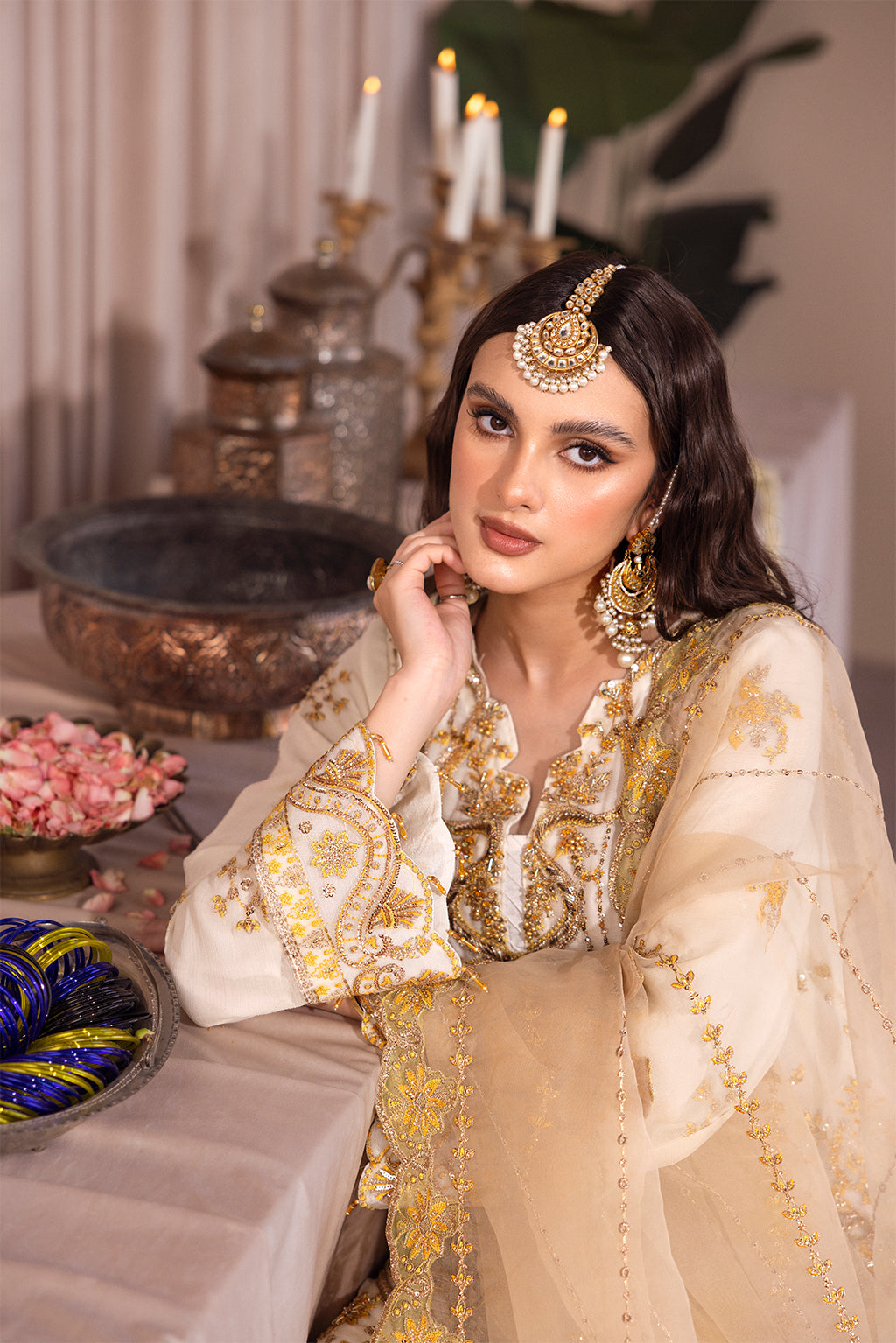 Emaan Adeel Romansiyyah Luxury Formal 3 Piece Suit RM-01 Chantel - House Of Hania