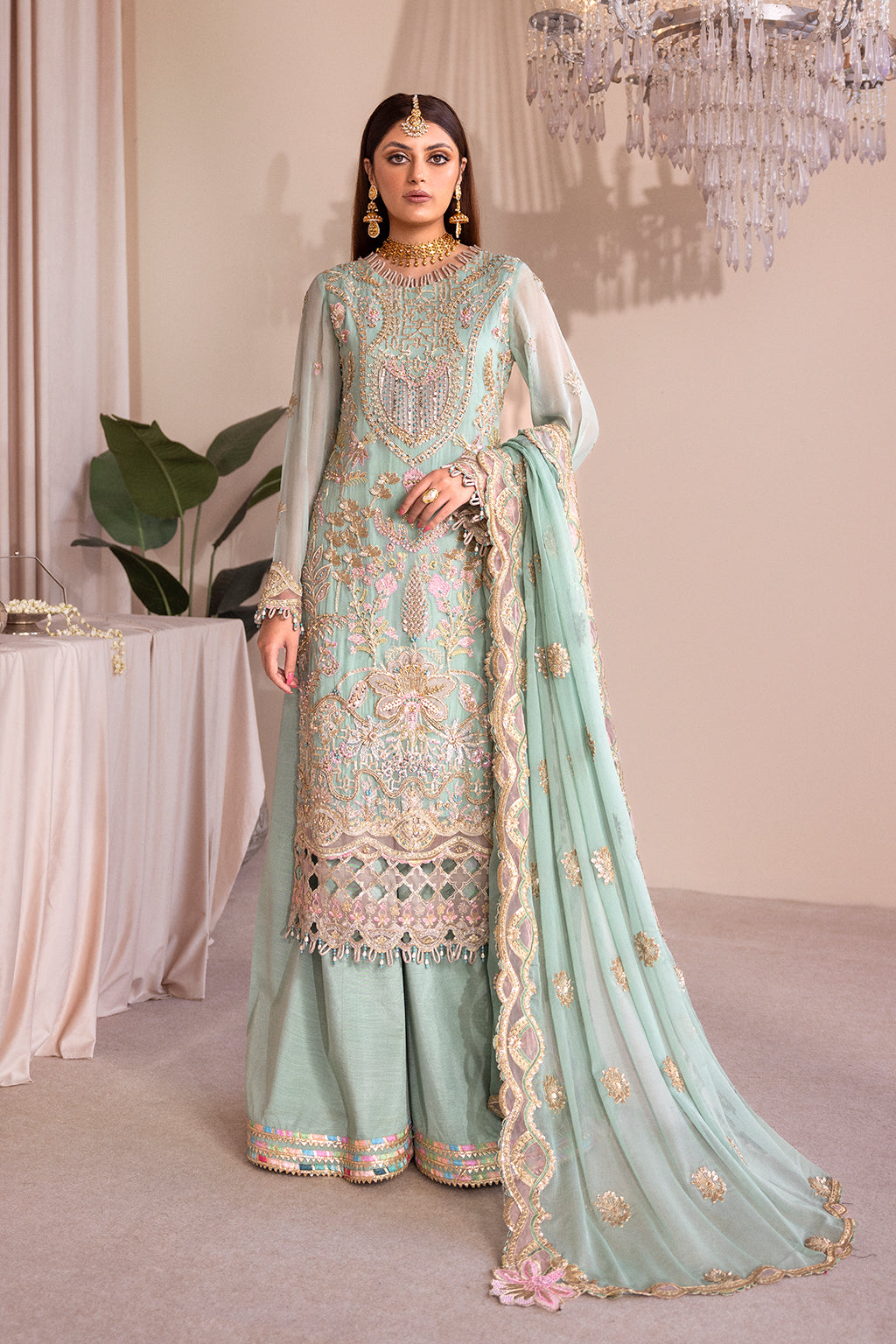 Emaan Adeel Romansiyyah Luxury Formal 3 Piece Suit RM-02 Dalilah - House Of Hania