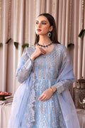 Emaan Adeel Romansiyyah Luxury Formal 3 Piece Suit RM-03 Blue Lagoon - House Of Hania