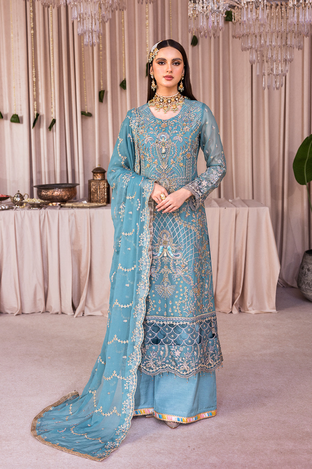 Emaan Adeel Romansiyyah Luxury Formal 3 Piece Suit RM-05 Miyasa - House Of Hania