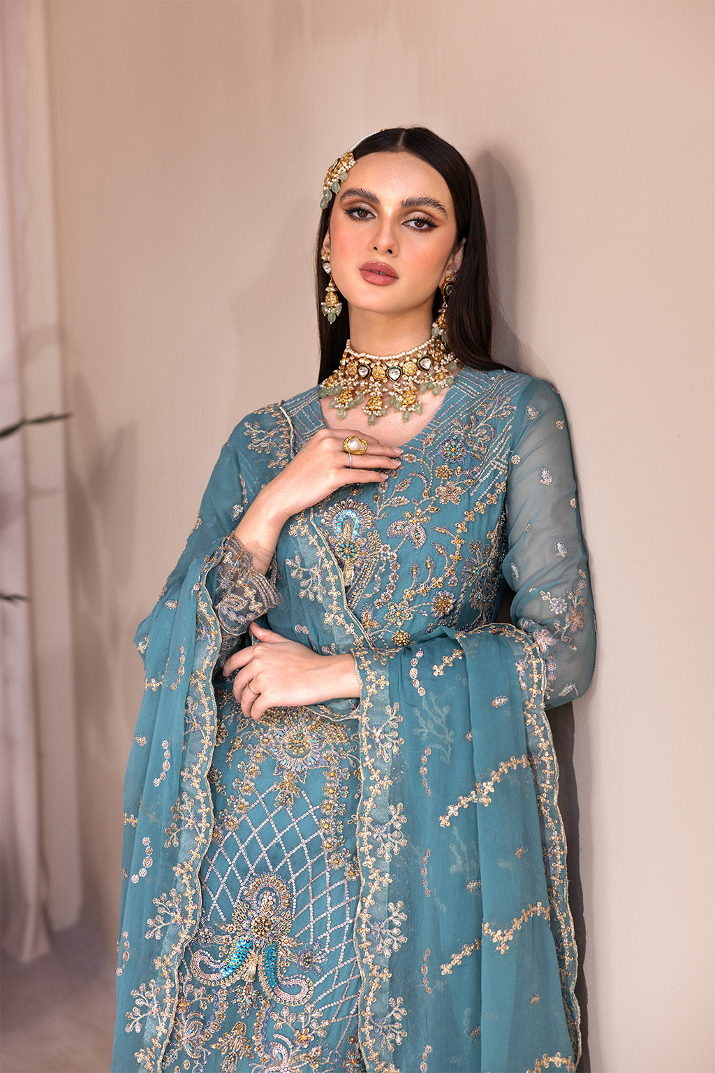 Emaan Adeel Romansiyyah Luxury Formal 3 Piece Suit RM-05 Miyasa - House Of Hania
