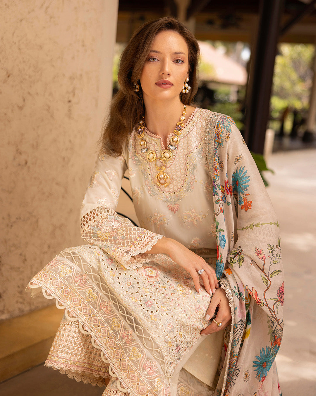 Faiza Saqlain | Zinnia Lawn 25 | Delilah - House Of Hania
