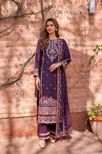 Farasha | Kaavish Lawn 24 | SHADOW BERRY - House Of Hania