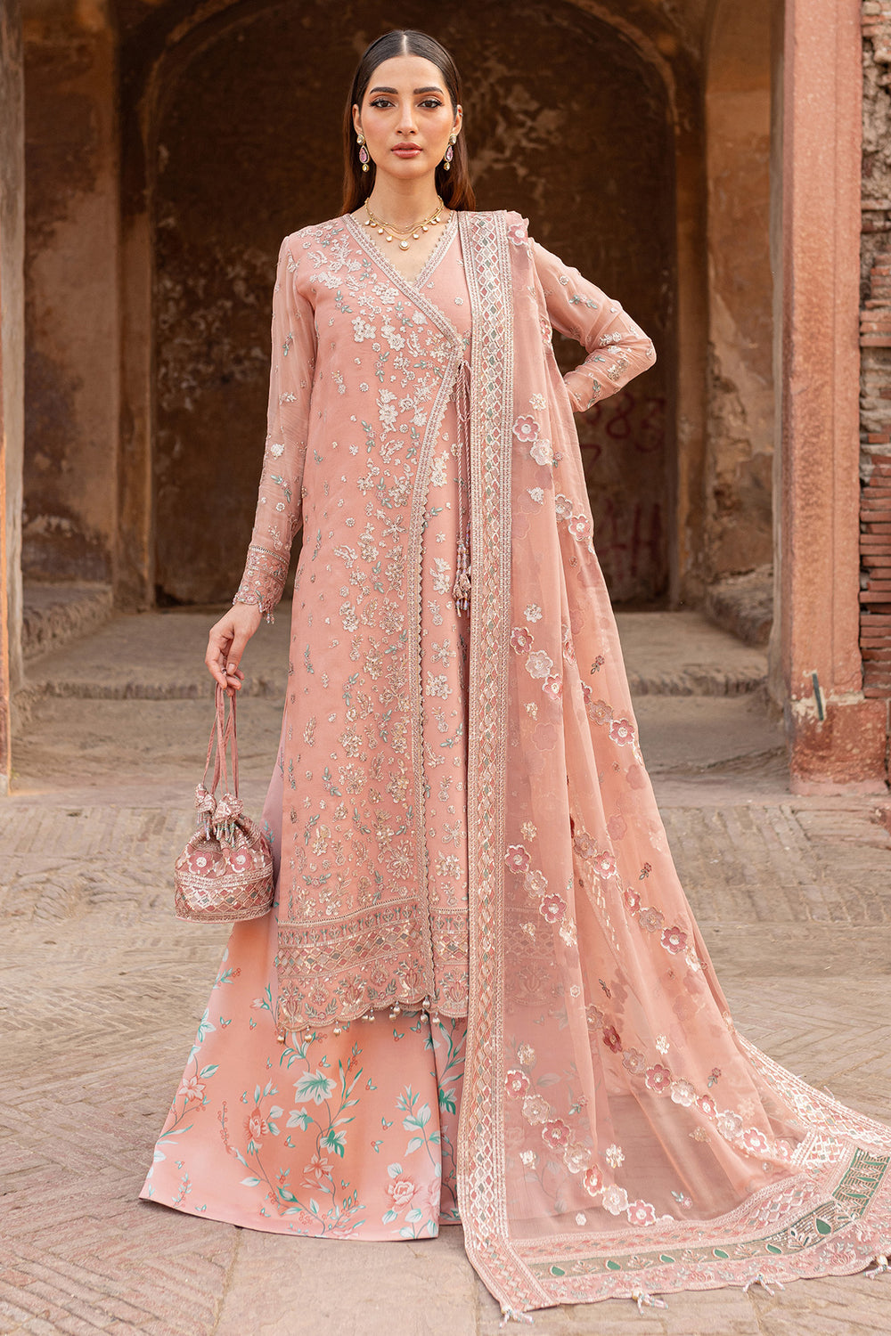 Farasha | Ritzier Wedding Formals |  Peach Bell - House Of Hania