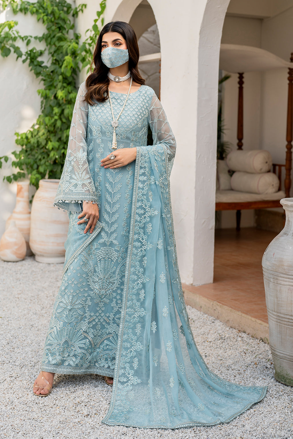 Flossie | Naqsh Formals | S-1405 (A) - House Of Hania