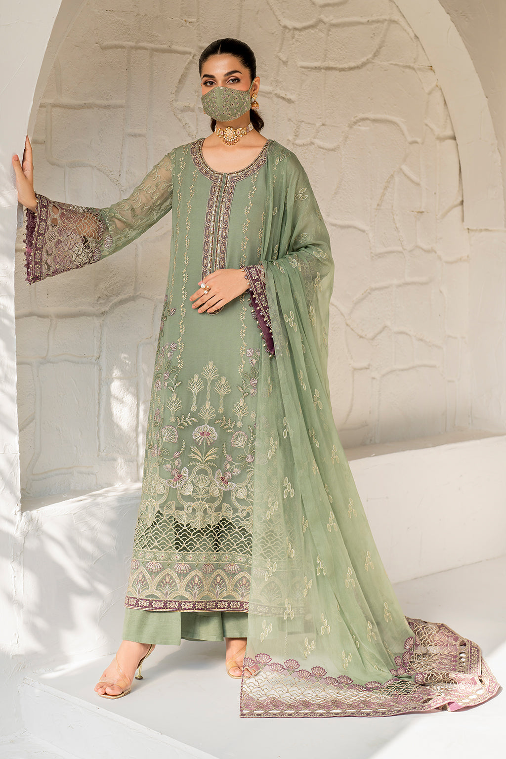Flossie | Naqsh Formals | S-1406 - House Of Hania