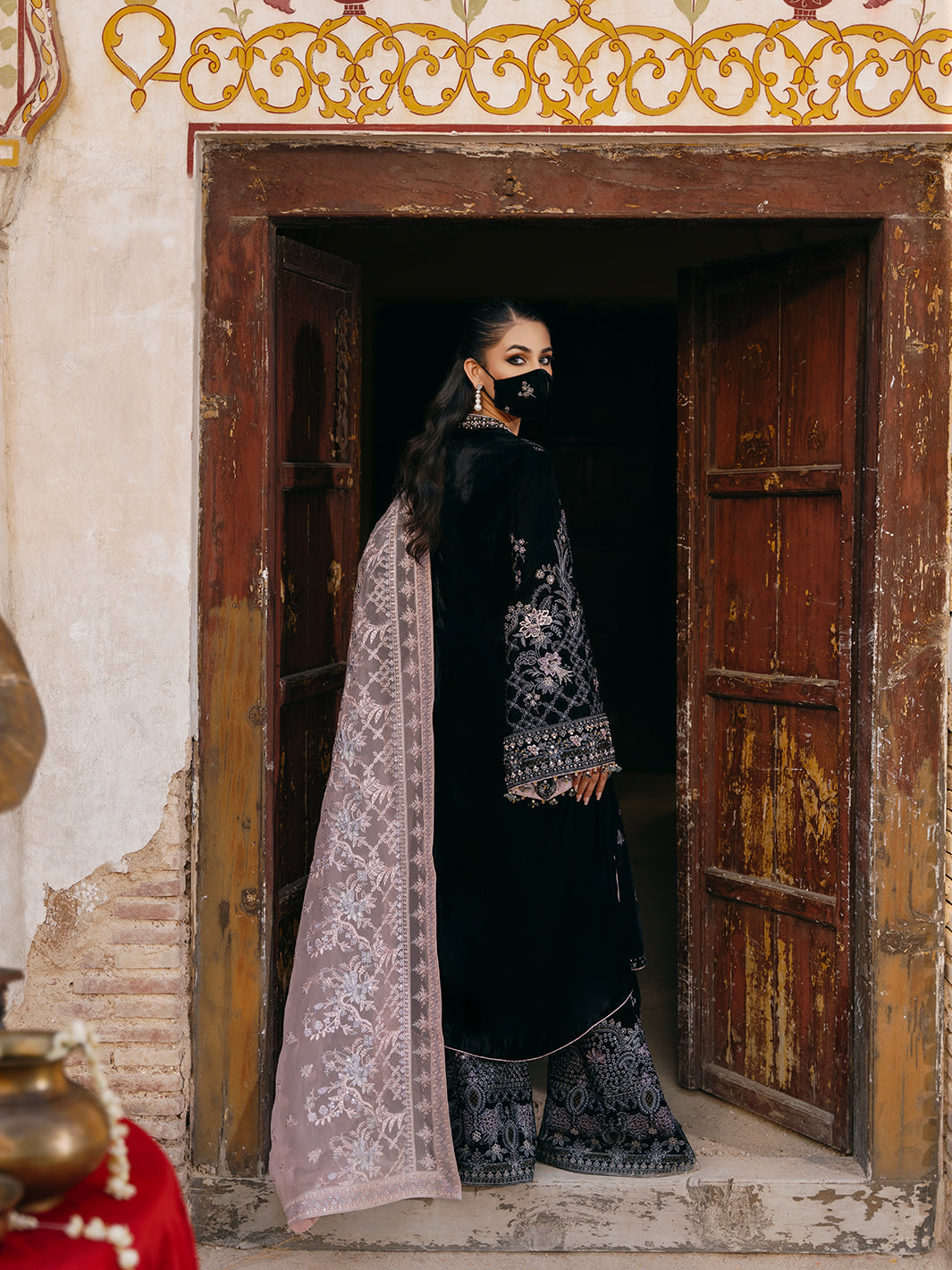 Flossie | Siara Velvet Formals | V-103 - B - House Of Hania