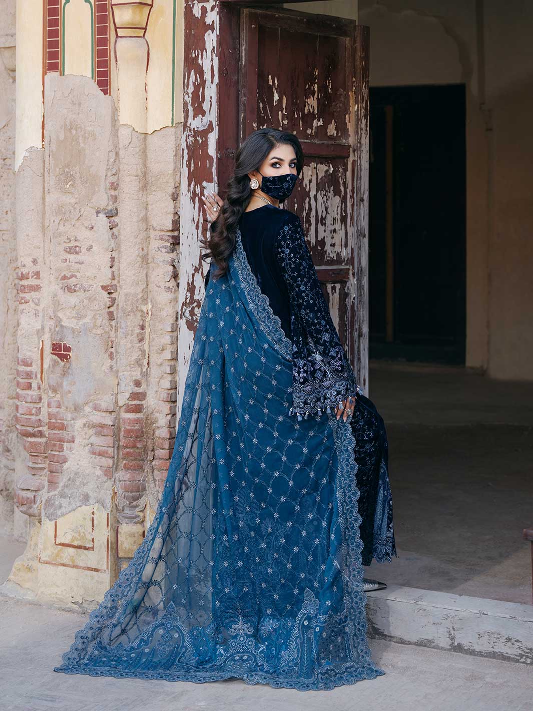 Flossie | Siara Velvet Formals | V-105 - A - House Of Hania