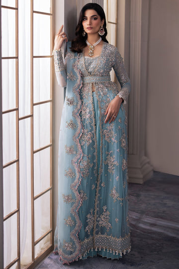 Gossamer by Zaha Embroidered Organza 3Pc Suit ZC24-04 Kiana - House Of Hania